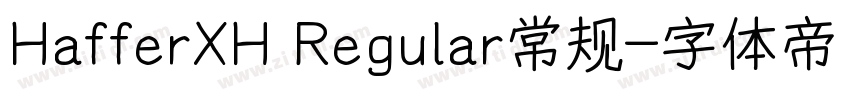 HafferXH Regular常规字体转换